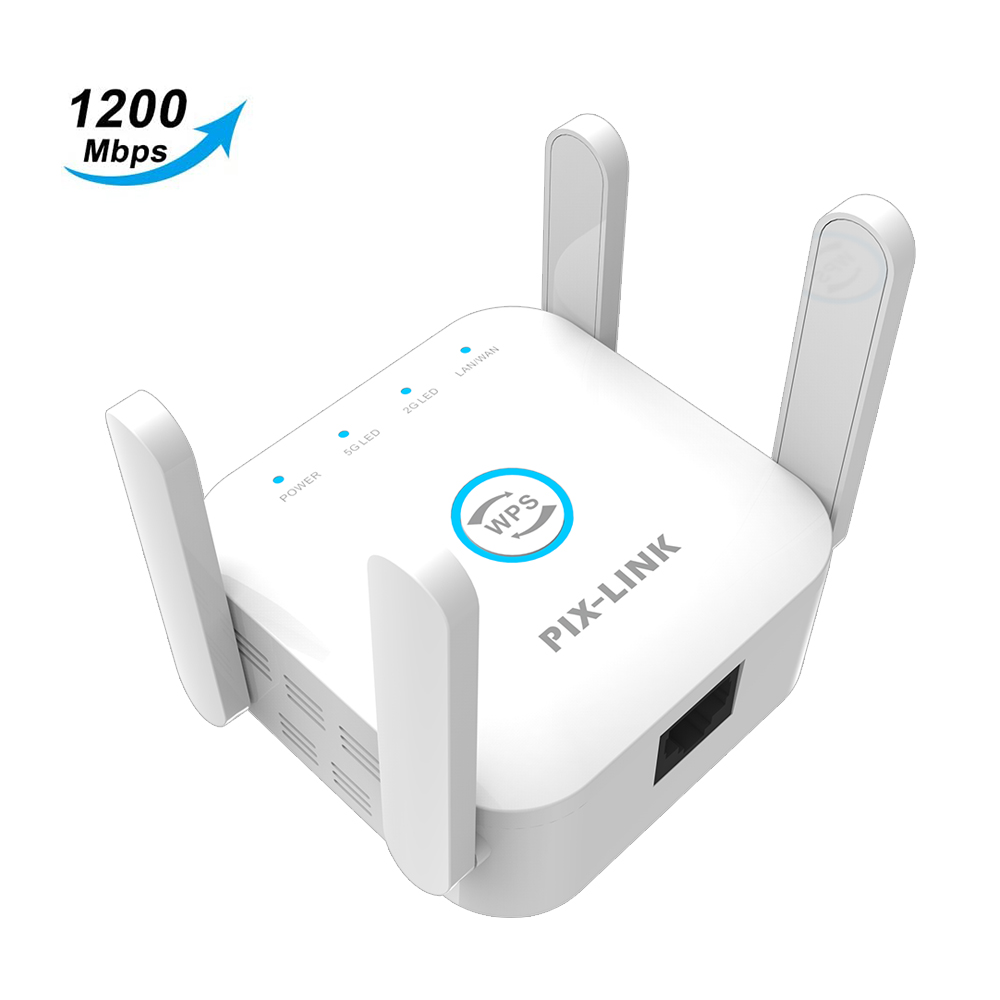 5G /2.4G WiFi Repeater Router Amplifier Long Range Extender 1200M Wireless Booster Home Wi-Fi Signal AP WPS