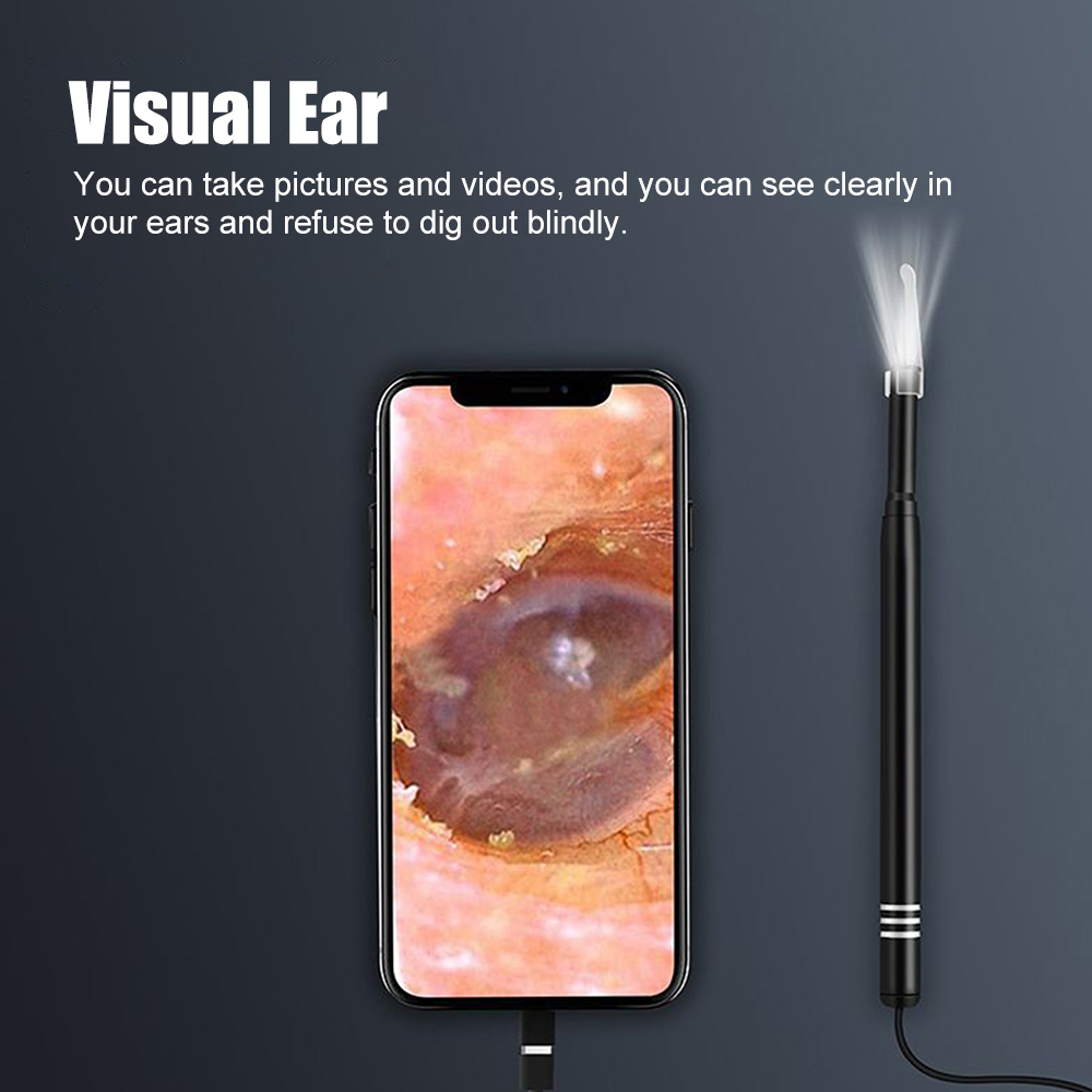 Smart Visual Ear Cleaner Ear Stick Endoscope Earpick Camera Otoscope Ear Cleaner Ear Wax Remover Ear Picker Earwax Removal Tool