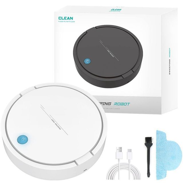 Smart Robot Vacuum Cleaner USB Rechargeable Automatic Sweeping Mopping Robotic Vacuum Cleaner Machine