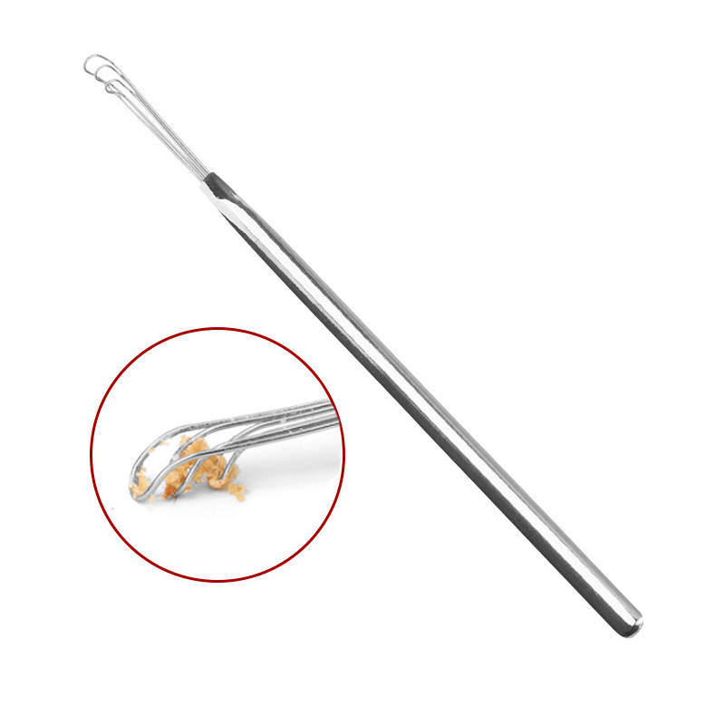 1PC Stainless Steel  Ear Wax Pickers Remover Curette Ear Pick Ear Cleaner Spoon Care Ear Clean Tool Unisex Durable