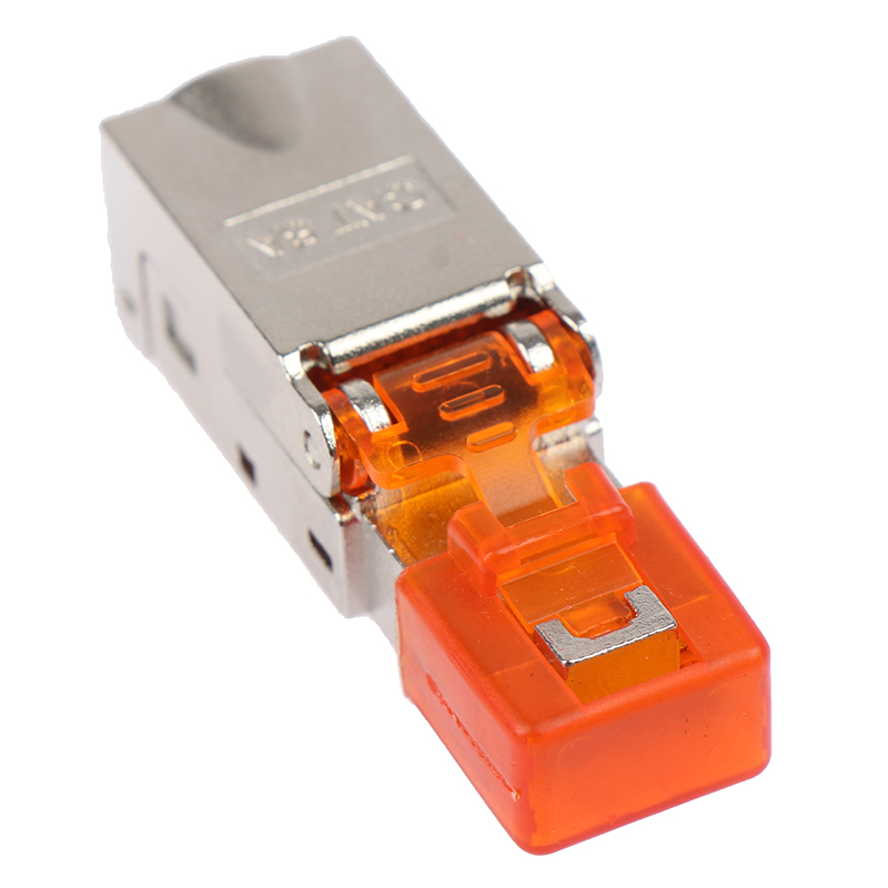 1PC Rj45 STP Shielded Connector Ethernet Plug Adapter Tool-Free Crimping Shielded Crystal Head Network Ethernet Cable plug