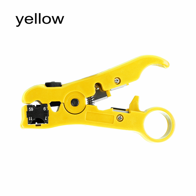Multi-functional Electric Stripping Knife Pliers Tools  Coaxial Cable Wire Pliers Cutter Striper For UTP/STP RG59 RG6 RG7 RG11