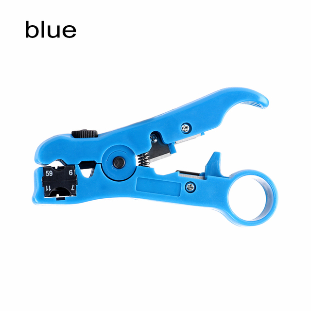 Multi-functional Electric Stripping Knife Pliers Tools  Coaxial Cable Wire Pliers Cutter Striper For UTP/STP RG59 RG6 RG7 RG11