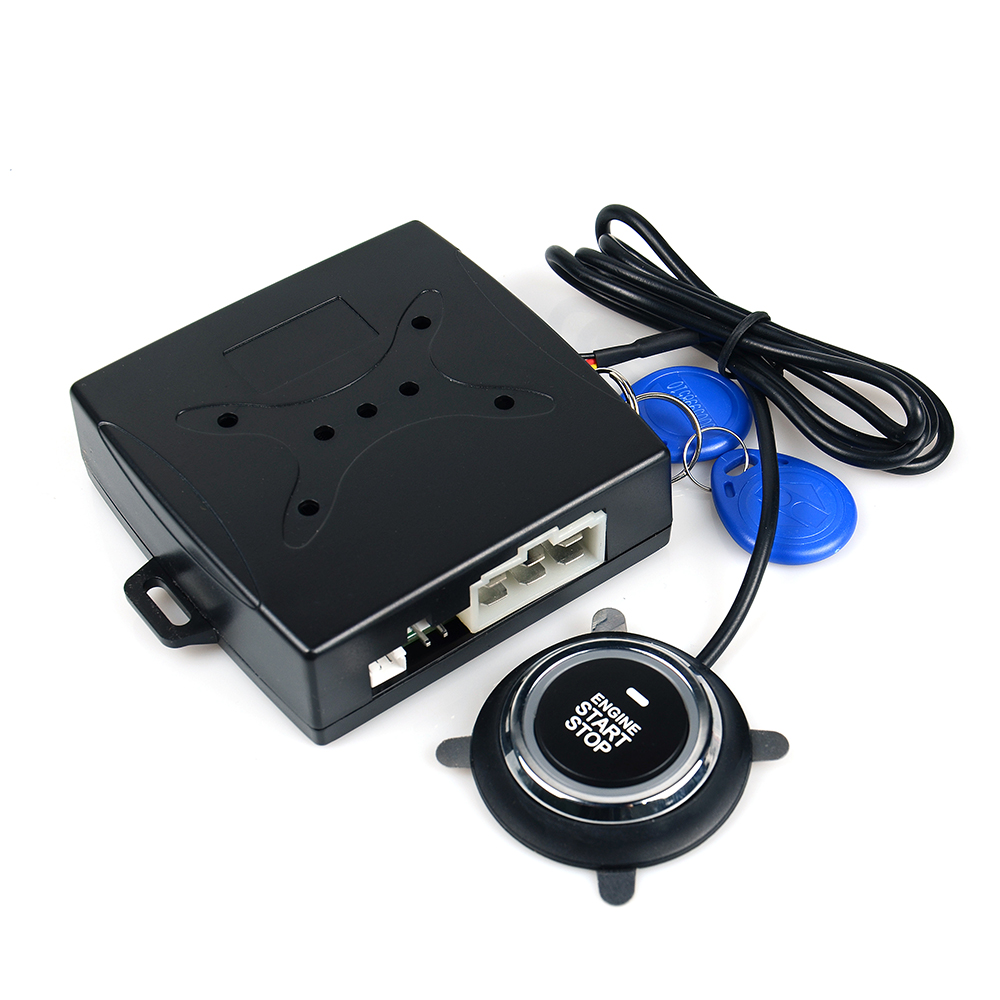 Auto Car Alarm One Start Stop Engine Starline Push Button RFID Lock Ignition Switch Keyless Entry Starter Antitheft System