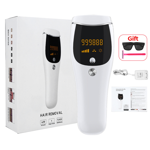 Laser Epilator Painless Flashes 999999 IPL Hair Removal Women Facial Body Permanent Hair Remover Device Electric Laser Epilator