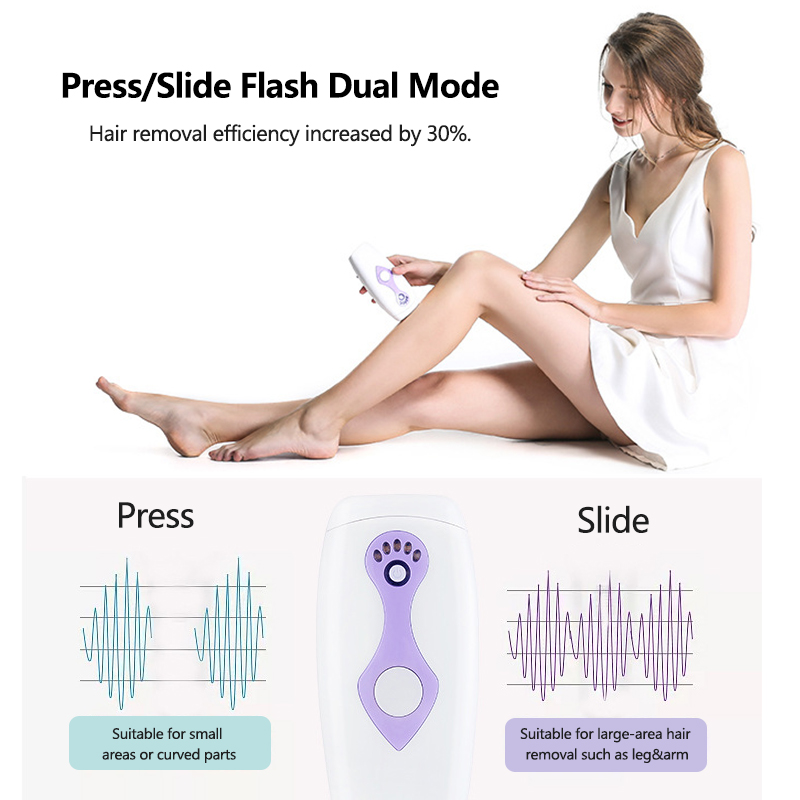 100-240V IPL Laser Depilator 600,000 Flashes Mini Hair Removal Epilator Salon Machine For Face & Body Care Skin