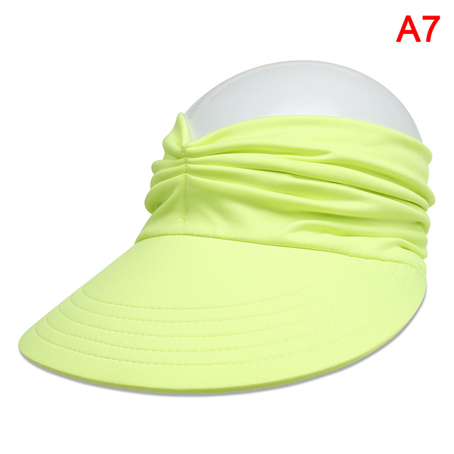 Flexible Adult Hat for Women Anti-UV Wide Brim Visor Hat Easy To Carry Travel Caps Fashion Beach Summer Sun Protection Hats