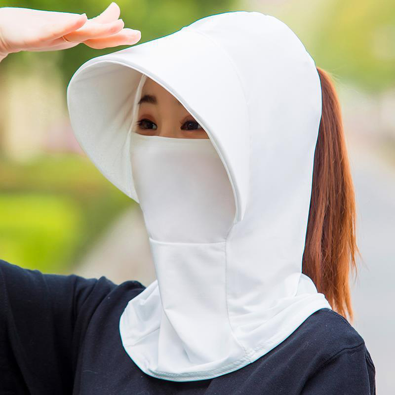 Sun Hat Hats For Women Protective Neck Cover Hat Korean Wide Brim Version Hat Outdoor Women's Foldable Summer Anti-UV Summer Hat