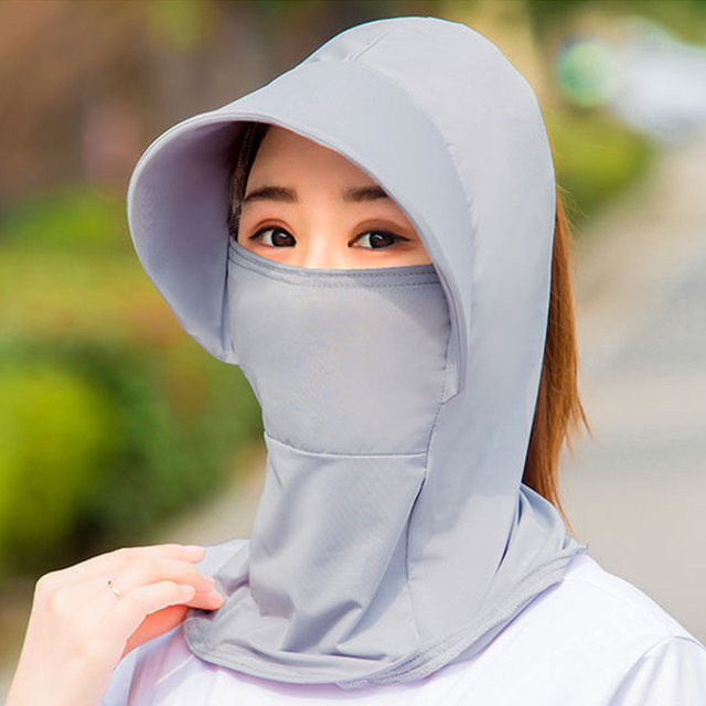 Sun Hat Hats For Women Protective Neck Cover Hat Korean Wide Brim Version Hat Outdoor Women's Foldable Summer Anti-UV Summer Hat