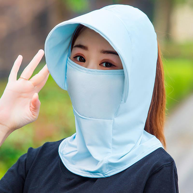 Sun Hat Hats For Women Protective Neck Cover Hat Korean Wide Brim Version Hat Outdoor Women's Foldable Summer Anti-UV Summer Hat
