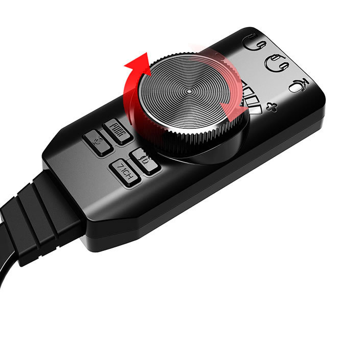 GS3 Sound Card Virtual 7.1 Channel Adapter External USB Amplify Sound 3.5mm Headset Converter PC Desktop Laptop
