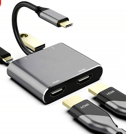 USB Type C Hub to Dual Monitor Laptop Docking Station 2 Hdmi-Compatible PD USB MST Adapter For MacBook Pro Samsung