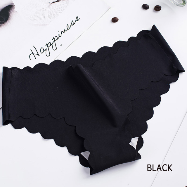 3pcs Sports Women's Panties Seamless Briefs Mid Rise Underwear Female Soft Comfortable Silk Briefs Underpants Sexy Lingerie Panty
