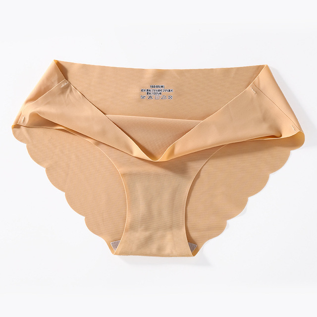3pcs Sports Women's Panties Seamless Briefs Mid Rise Underwear Female Soft Comfortable Silk Briefs Underpants Sexy Lingerie Panty