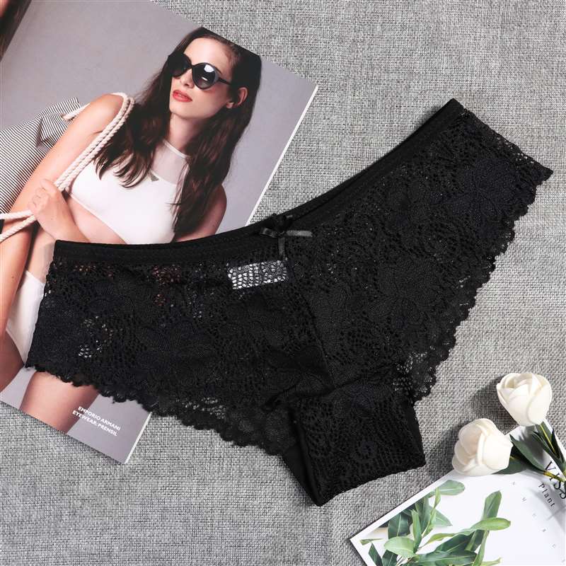 3 Pcs Panties for Woman Underwear Sexy Lace Breathable Soft Lingerie Female Briefs Panty Sexy Transparent Women's Underpants