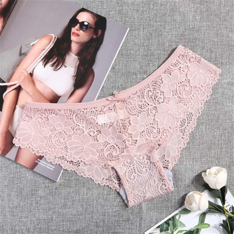 3 Pcs Panties for Woman Underwear Sexy Lace Breathable Soft Lingerie Female Briefs Panty Sexy Transparent Women's Underpants
