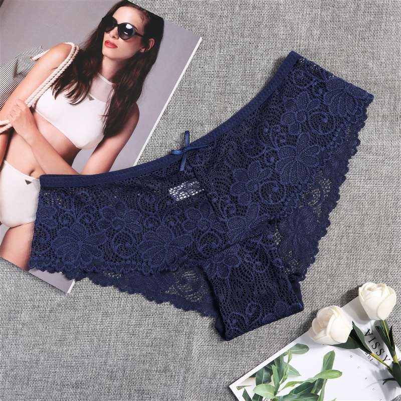 3 Pcs Panties for Woman Underwear Sexy Lace Breathable Soft Lingerie Female Briefs Panty Sexy Transparent Women's Underpants
