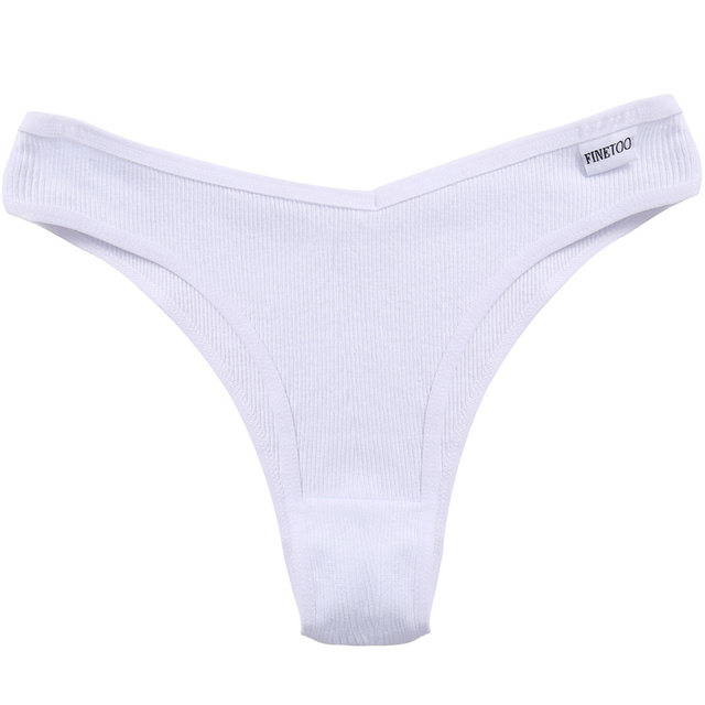 3pcs Women's Cotton Panties Ladies Sexy V Waist Brazilian Underwear Female T-Back Briefs Panty Girls Intimates Lingerie