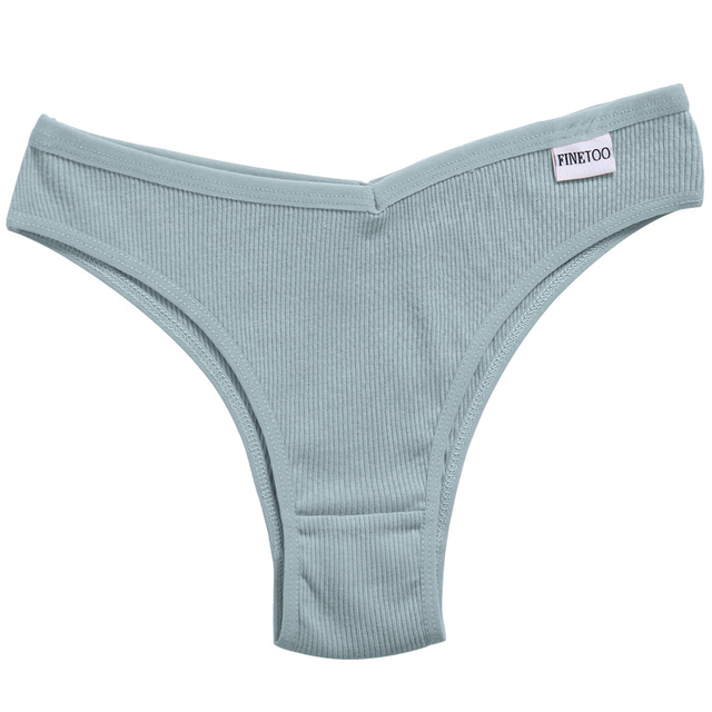 3pcs Women's Cotton Panties Ladies Sexy V Waist Brazilian Underwear Female T-Back Briefs Panty Girls Intimates Lingerie