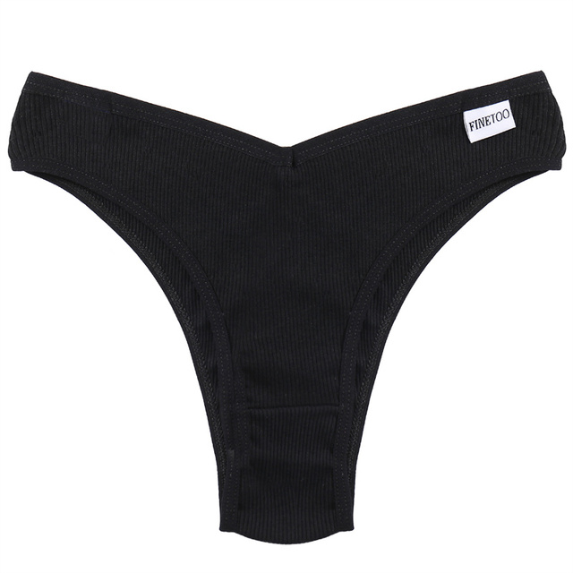 3pcs Women's Cotton Panties Ladies Sexy V Waist Brazilian Underwear Female T-Back Briefs Panty Girls Intimates Lingerie