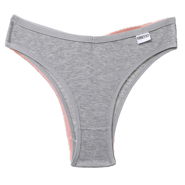 3pcs Women's Cotton Panties Ladies Sexy V Waist Brazilian Underwear Female T-Back Briefs Panty Girls Intimates Lingerie