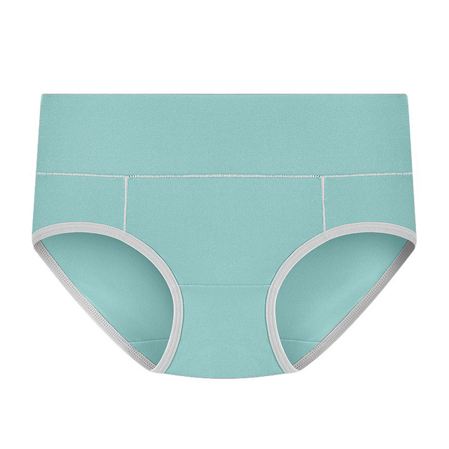 2pcs Lingerie High Quality Pure Cotton Breathable Plus Size Women Briefs Mid Waist Sexy Ladies Fitness Yoga Sports Women's Panties