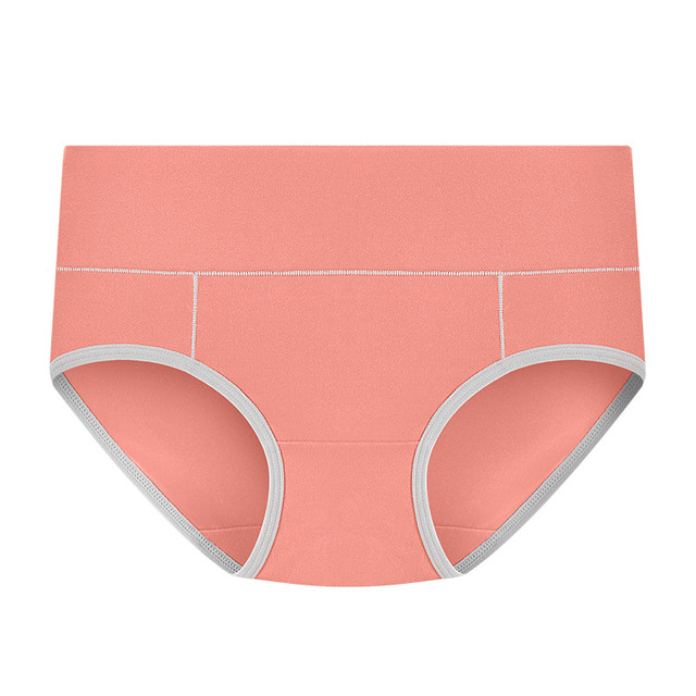 2pcs Lingerie High Quality Pure Cotton Breathable Plus Size Women Briefs Mid Waist Sexy Ladies Fitness Yoga Sports Women's Panties