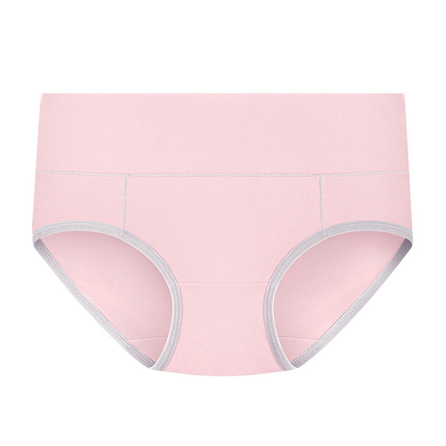 2pcs Lingerie High Quality Pure Cotton Breathable Plus Size Women Briefs Mid Waist Sexy Ladies Fitness Yoga Sports Women's Panties