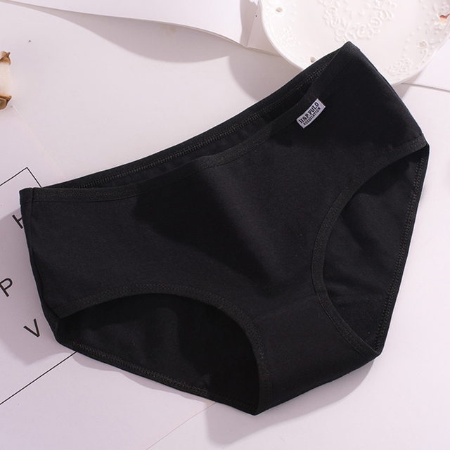 3pcs Panties Cotton Women Comfortable Mid-waist Underwear Lingeries Breathable Female Panty Briefs
