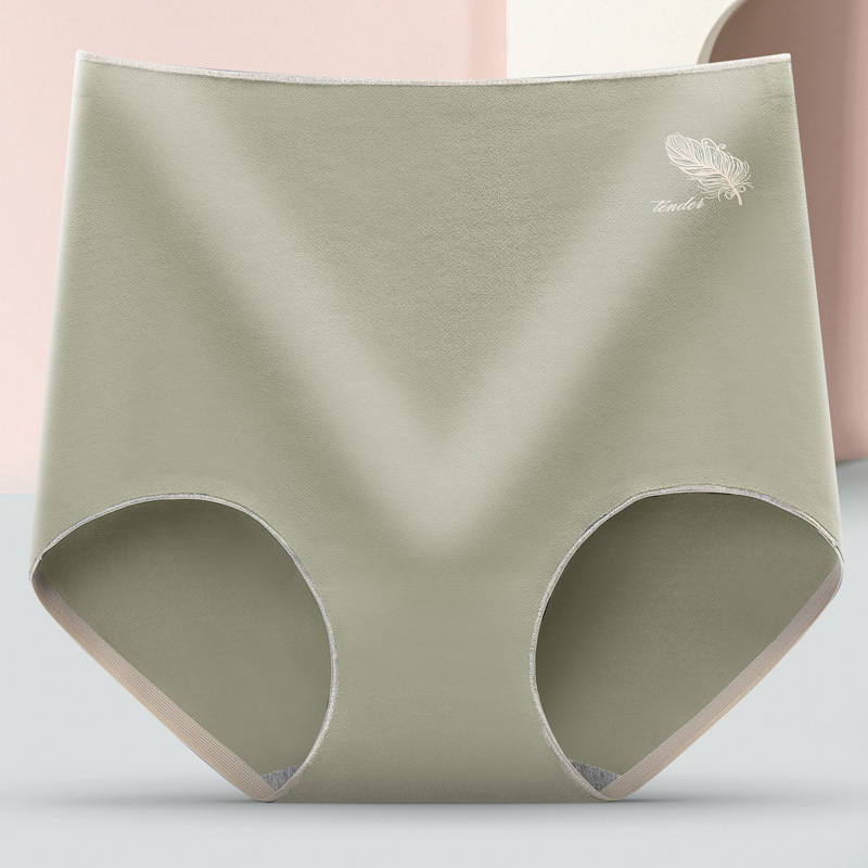 3pcs Women's Cotton Underwear Sexy Solid Color Panties Fashion Comfort  Briefs Plus Size High Waist Seamless Soft Panties Lingerie