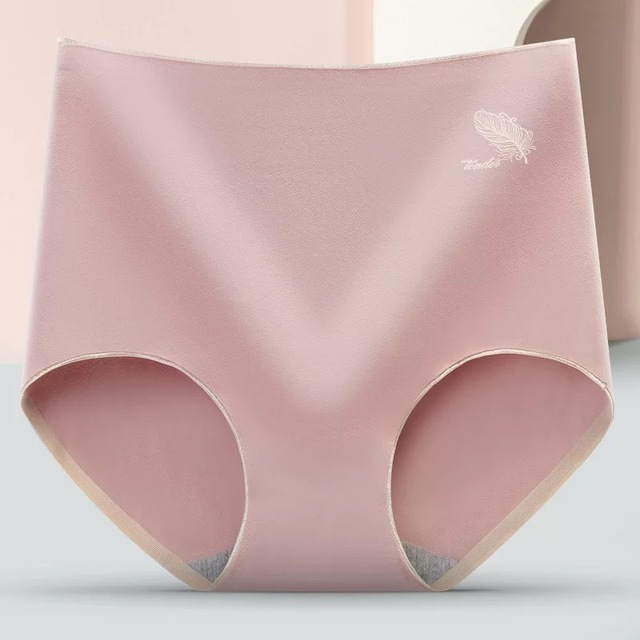 3pcs Women's Cotton Underwear Sexy Solid Color Panties Fashion Comfort  Briefs Plus Size High Waist Seamless Soft Panties Lingerie