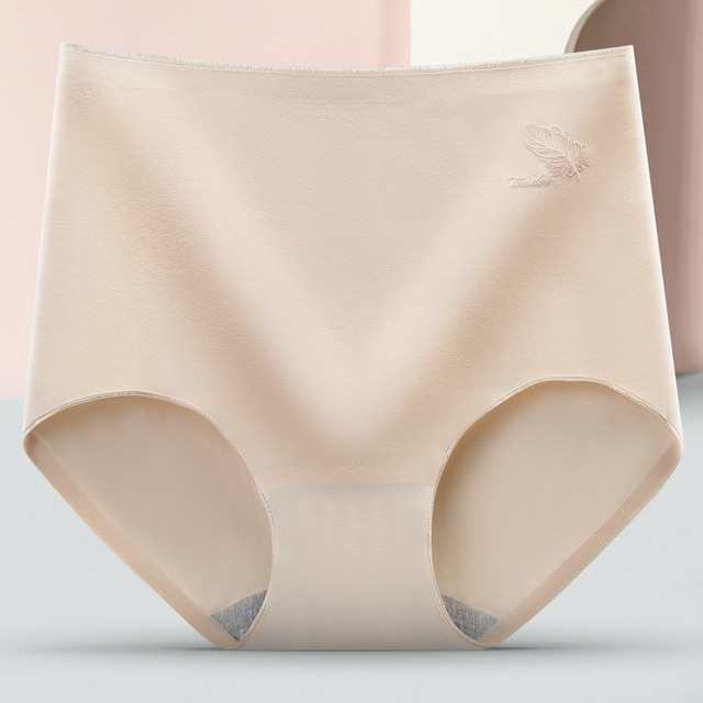 3pcs Women's Cotton Underwear Sexy Solid Color Panties Fashion Comfort  Briefs Plus Size High Waist Seamless Soft Panties Lingerie