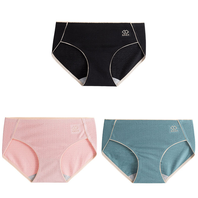3pcs High Quality 3Pcs Womens Panties Cotton Panties Briefs Women Underwear Lingerie Femme Bow-knot Underpants Women's Intimates