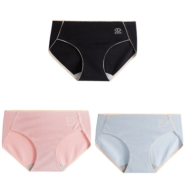 3pcs High Quality 3Pcs Womens Panties Cotton Panties Briefs Women Underwear Lingerie Femme Bow-knot Underpants Women's Intimates