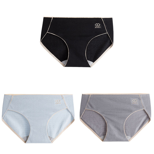 3pcs High Quality 3Pcs Womens Panties Cotton Panties Briefs Women Underwear Lingerie Femme Bow-knot Underpants Women's Intimates
