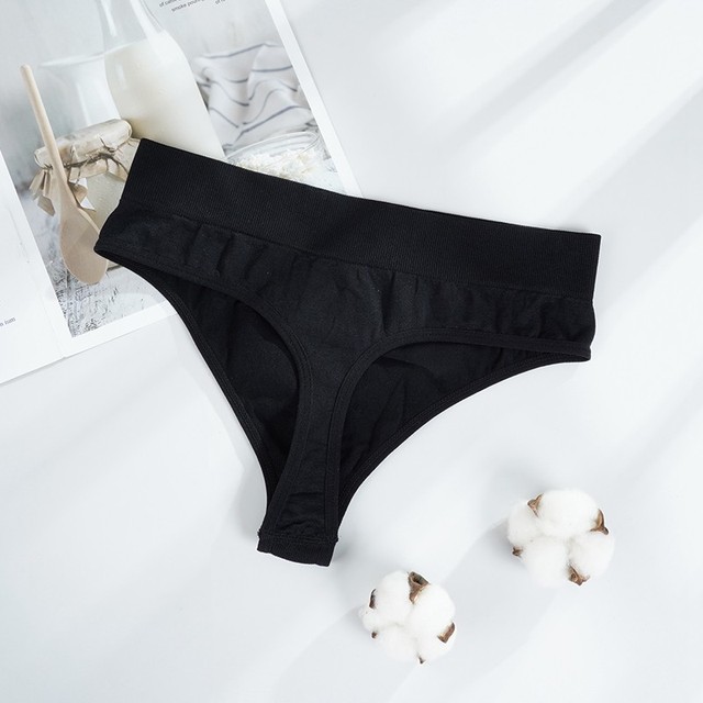 3pcs Sexy Thongs Panties Women G-String Female Underpants Seamless Comfortable Intimate Underwear Female High-Rise Thong Lingerie