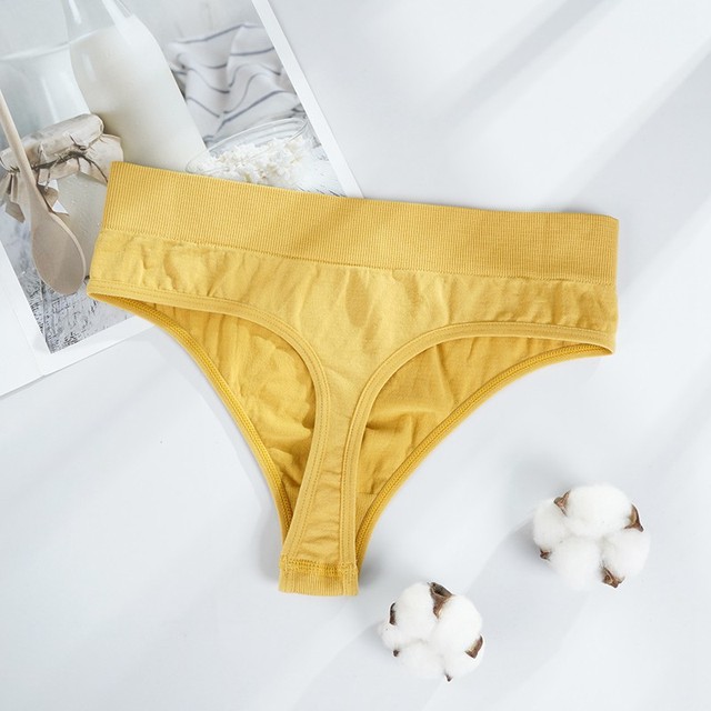 3pcs Sexy Thongs Panties Women G-String Female Underpants Seamless Comfortable Intimate Underwear Female High-Rise Thong Lingerie