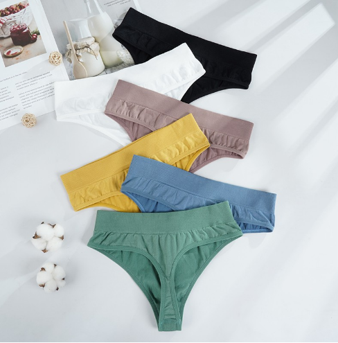 3pcs Sexy Thongs Panties Women G-String Female Underpants Seamless Comfortable Intimate Underwear Female High-Rise Thong Lingerie