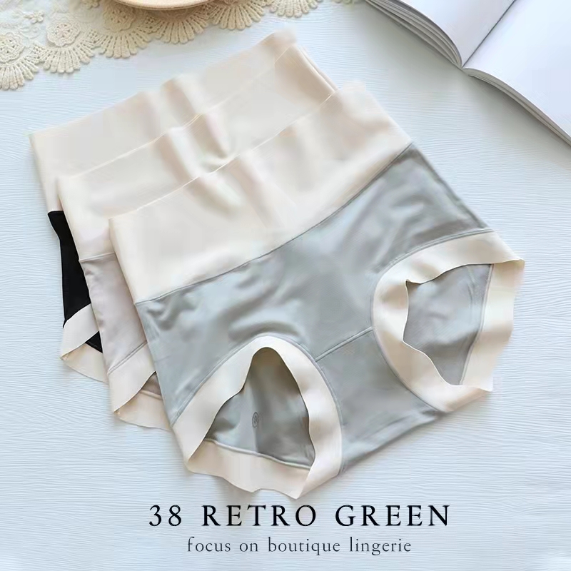 3pcs Solid Color Simplicity Panties Women's High Waist Traceless Briefs Modal Soft Breathable Comfortable Elastic Underpants