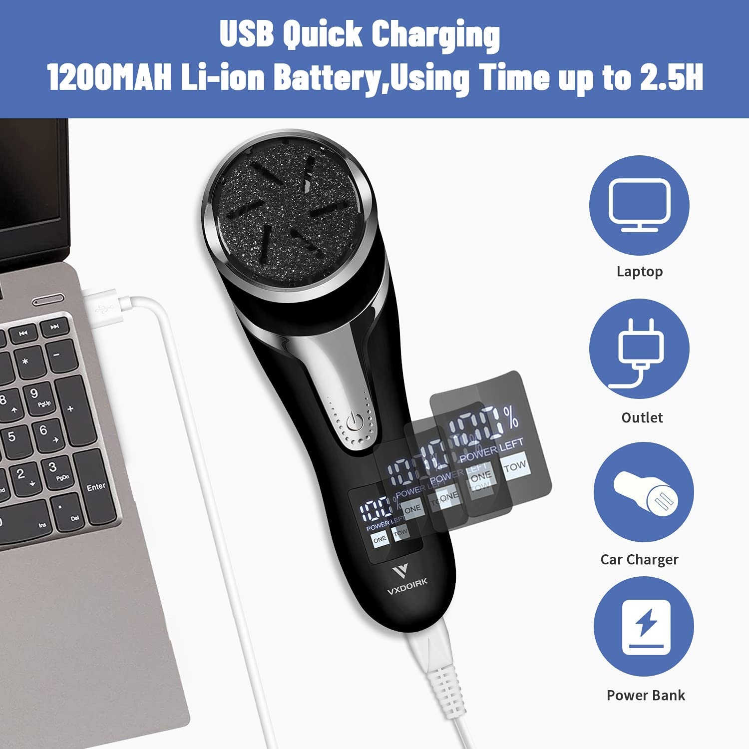 New Electric Foot Files Grinder Multifunction Electric Remove Calluses Hardness Dead Skin Heels Grinding Pedicure Foot Grinder