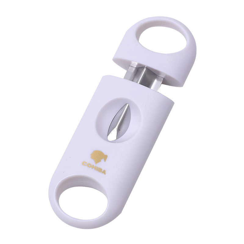 Cigar Cutter Creative Metal Portable Stainless Steel Blade V-Shaped Cigar Scissors for Men Boyfriend Gifts