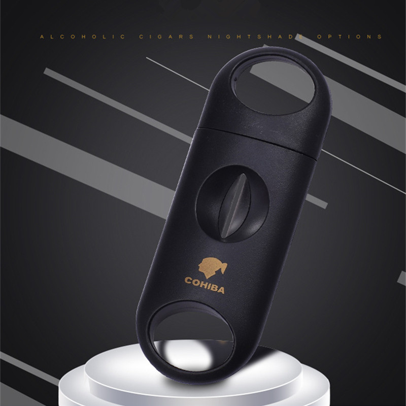 Cigar Cutter Creative Metal Portable Stainless Steel Blade V-Shaped Cigar Scissors for Men Boyfriend Gifts
