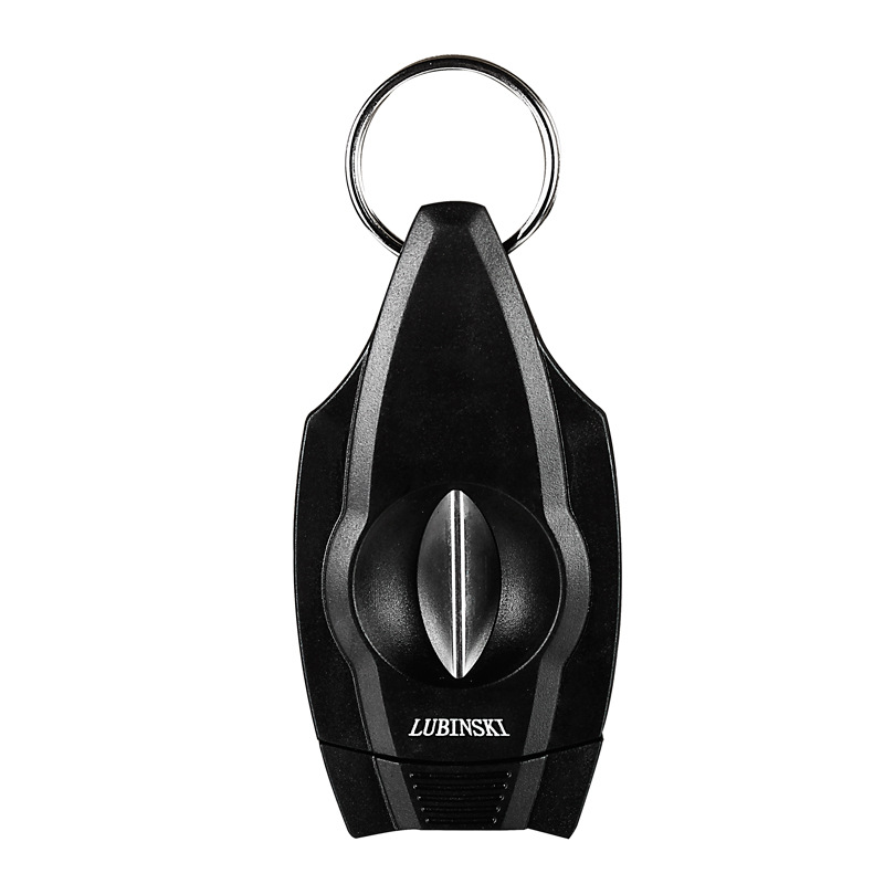 Cigar Cutter Sharp V-Cut Stainless Steel Cigar Guillotine Black Pocket Cigar Accessories Scissors Tobacco-Related Products