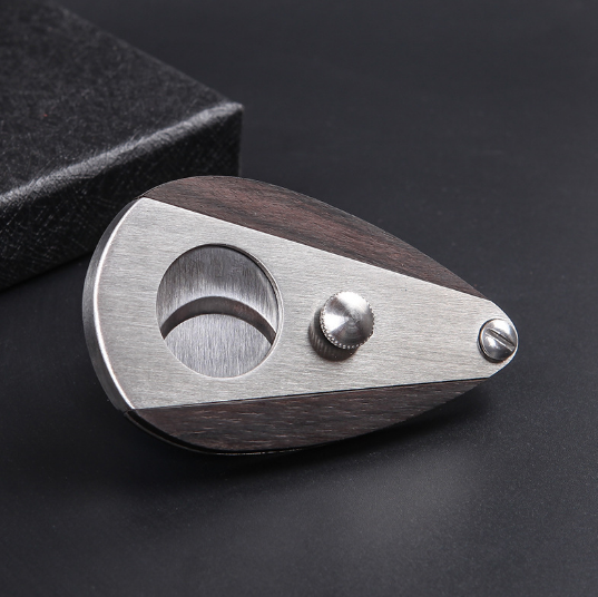 Sandalwood Stainless Steel Cigar Cutter Cigar Scissors Cigar Knife Sharp Blade Cigar Knife Guillotine Smoking Cigar Tool Gift Cigar Accessories Humidors