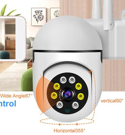 IP Camera Full Color Night Vision CCTV Camera WiFi Surveillance Cameras Outdoor Digital Zoom Real-time Motion Detection Alarm