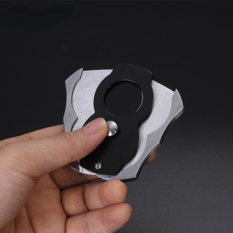 Cigar Cutter Knife Cigar Scissors Stainless Steel Cigar Knife Double Blades Cigar Cutter Puncher Guillotine Smoking Cigar Tool