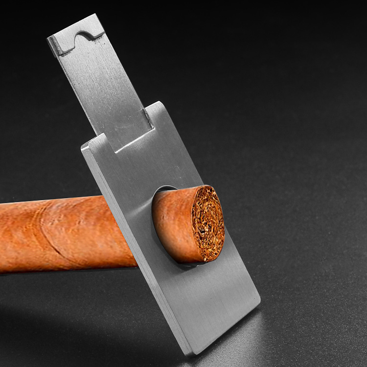 Cigar Cutter New Stainless Steel Metal Square Cutter Guillotine Cigar Scissors Gift Dining room appliances Tobacco-Related Products
