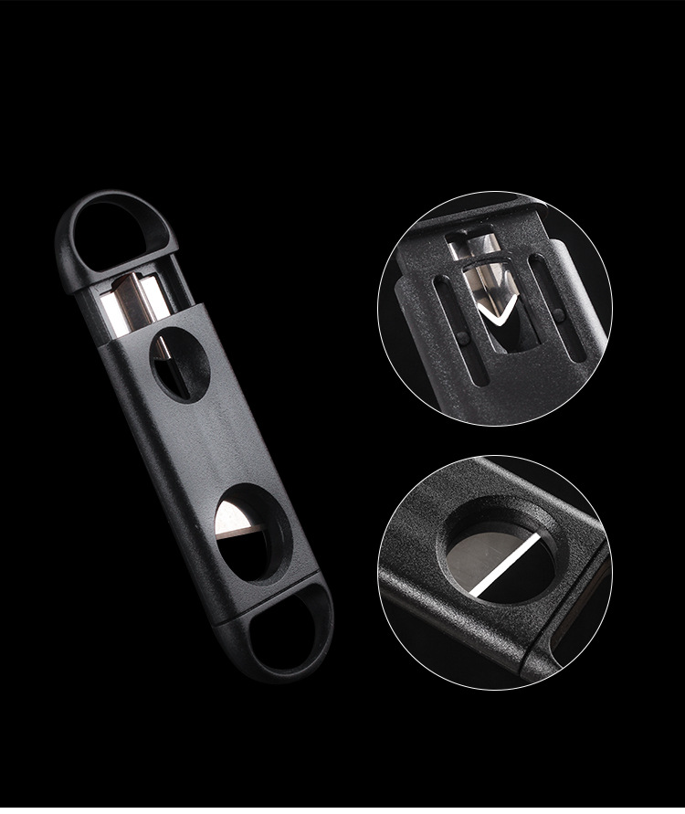 Dual-purpose V-mouth Cigar Cutter Portable Stainless Steel V-shaped Cigar Cutter Sharp Cigar Cutter Cigarette Cutter Dining room appliances Tobacco-Related