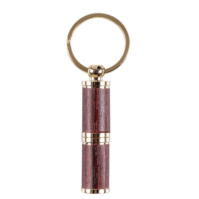 Cigar Punch Cutter Wood Stainless Steel Pocket 8MM Cigar Hole Puncher Cuban Cigar Drill Hole Gadget with Key Chain  Dining room appliances Tobacco-Related Produ