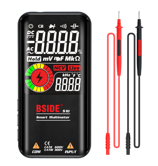 S10 Digital Multimeter 9999 T-RMS 3.5"LCD Color Display DC AC Voltage Capacitance Ohm Diode multimetro NCV Hz Live wire Tester